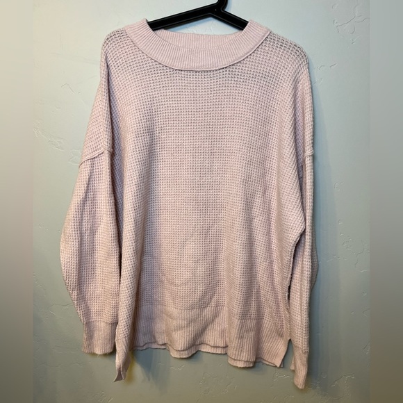 aerie Sweaters - Aerie Women’s Oversized Boyfriend Sweater Super Soft Light Pink - XS